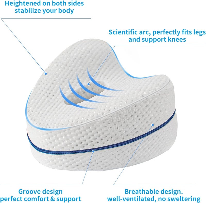 Vertdens Leg Pillow, Knee Pillow for Side Sleepers, Leg Pillows for Sleeping, Knee Cushion for Sleeping,Suitable for Relieving Leg, Back, Knee Pain - Image 3